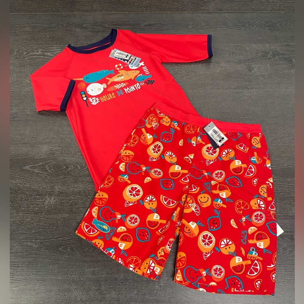 - Rashguard and swimming short - 10y